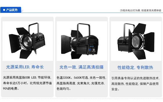 350W LED聚光燈產(chǎn)品優(yōu)勢