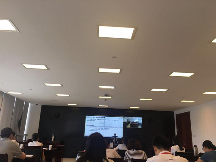 紹興中石化新辦公樓嵌入式三基色LED燈工程案例 紹興中石化新辦公樓嵌入式三基色LED燈工程案例